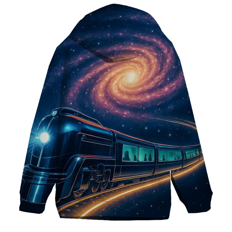 Lunar Train Through The Spiral premium hoodies
