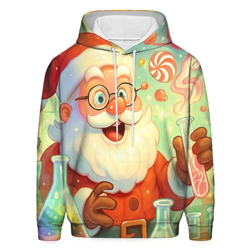 Candy Laboratory Santa Chemist graphic hoodies