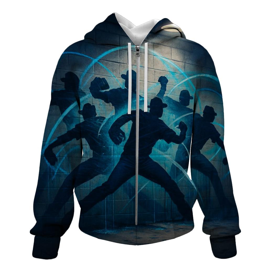 Midnight Graffiti Bullpen Energy printed hoodies