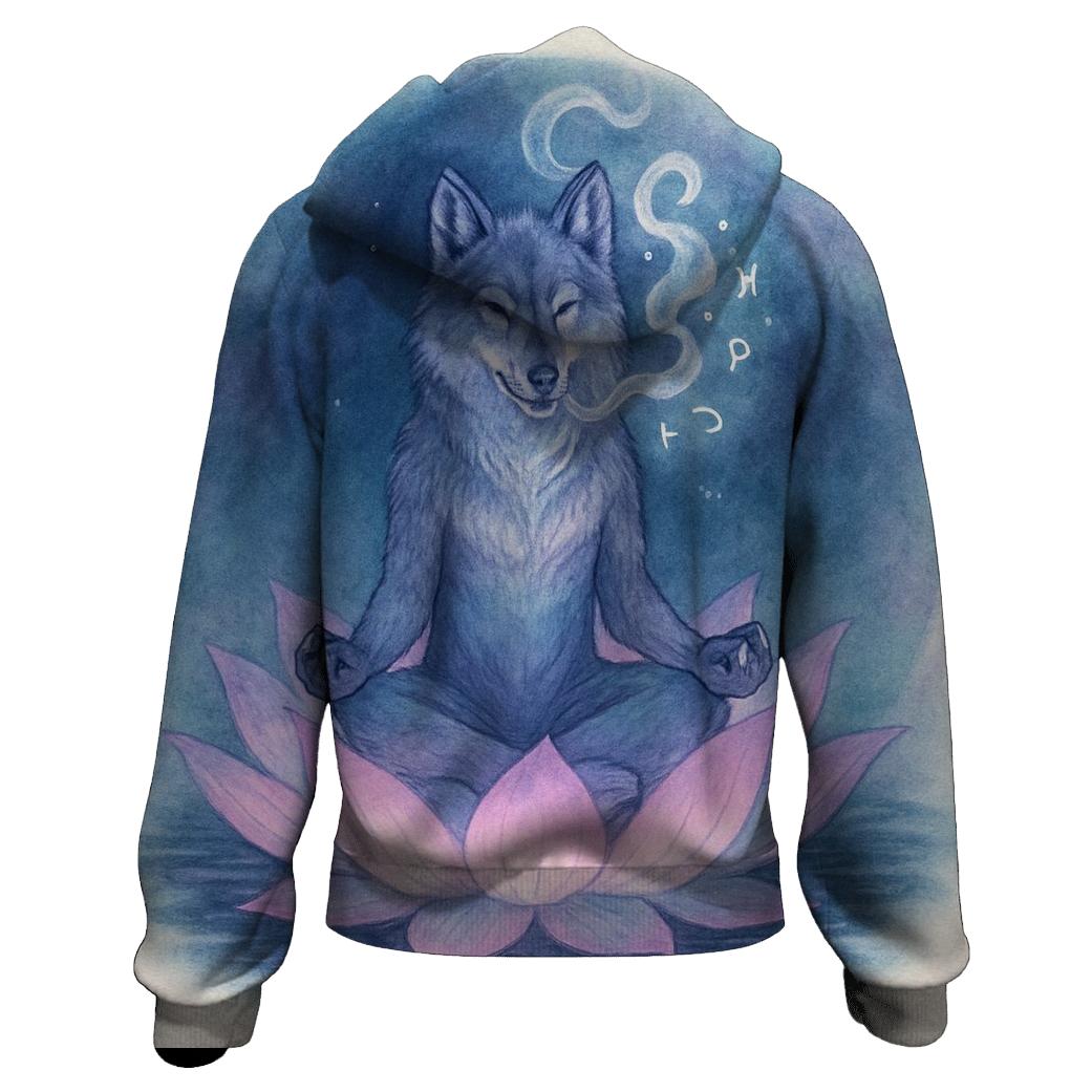 Mystic Lotus Wolf hoodies fashion