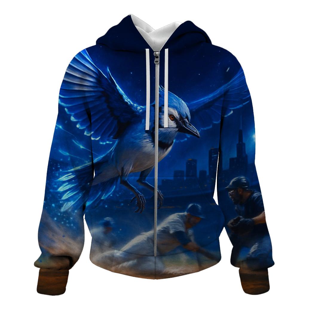 Blue Jays Skyline Flight Over Home Plate designer hoodies