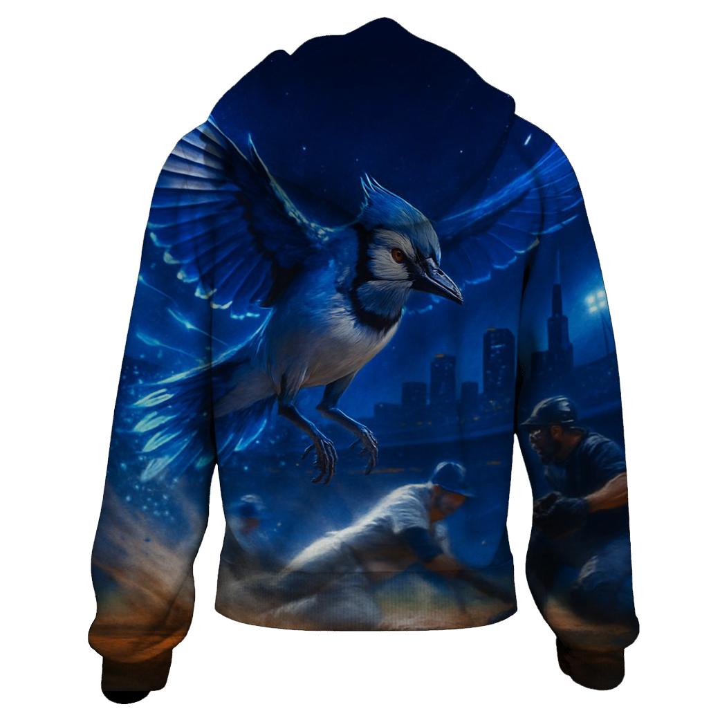 Blue Jays Skyline Flight Over Home Plate designer hoodies