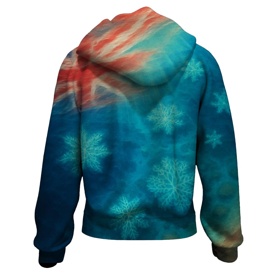 Australian Ocean Flag Reef zip-up hoodies