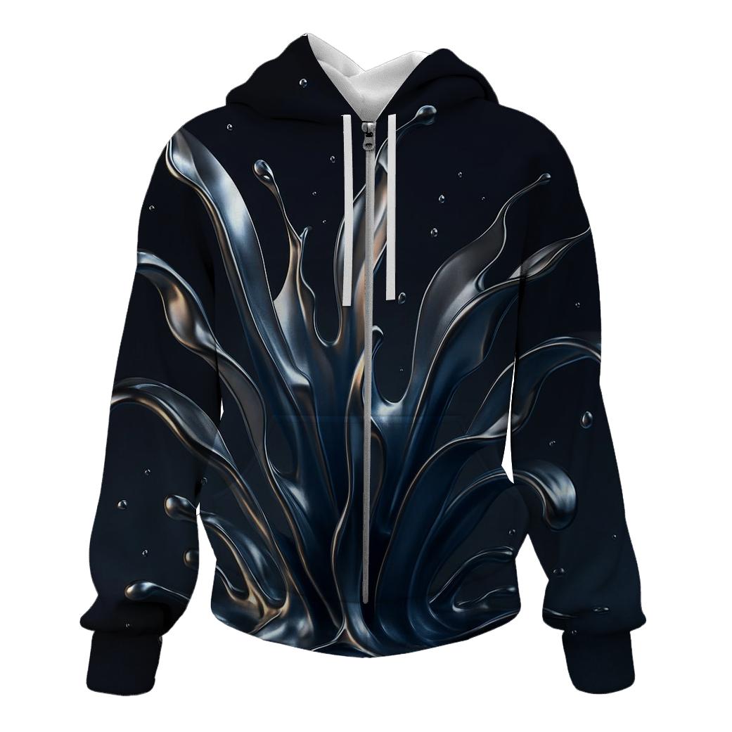 Liquid Chrome Bloom hoodie styles