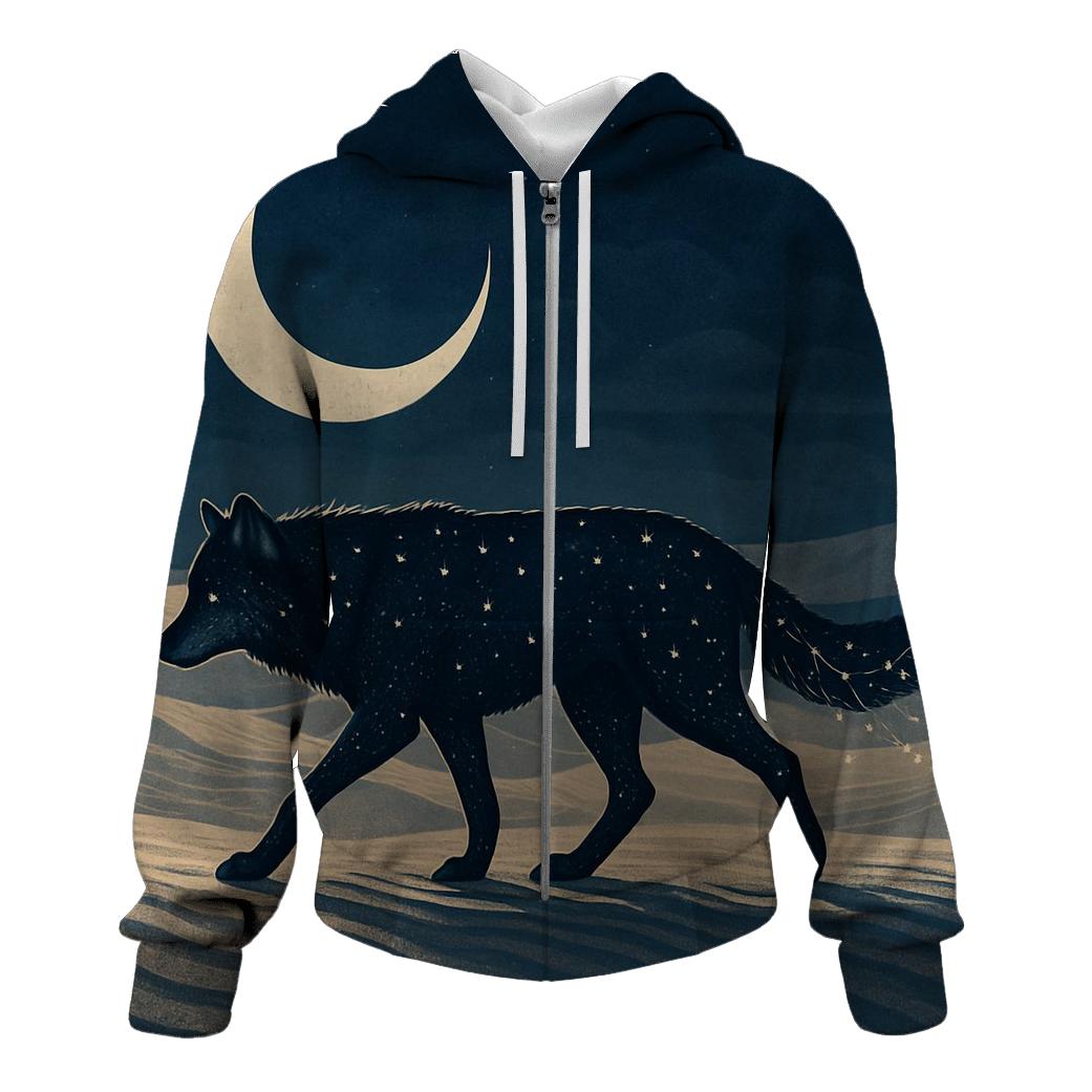 Starlit Desert Wanderer heavyweight hoodies