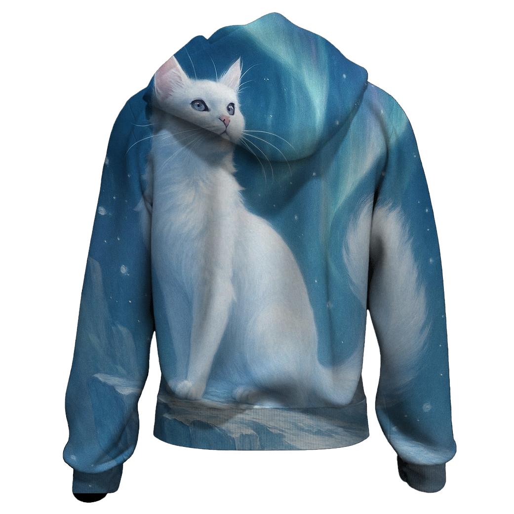 Aurora Glacier Guardian Cat hoodie trends