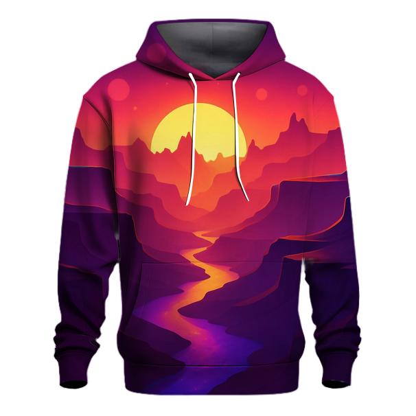 Sunset Over Neon Canyon pullover hoodies