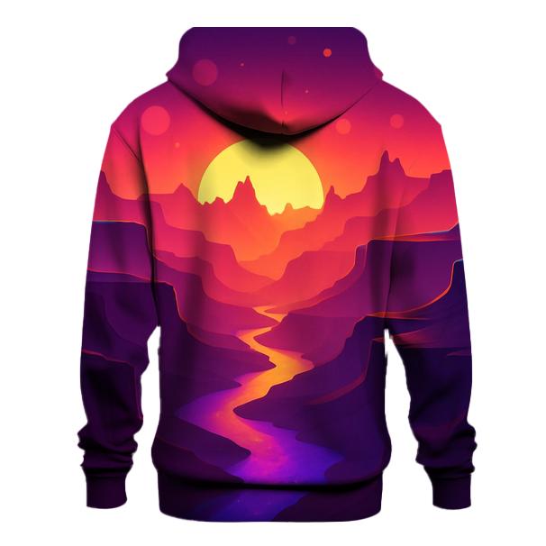 Sunset Over Neon Canyon pullover hoodies