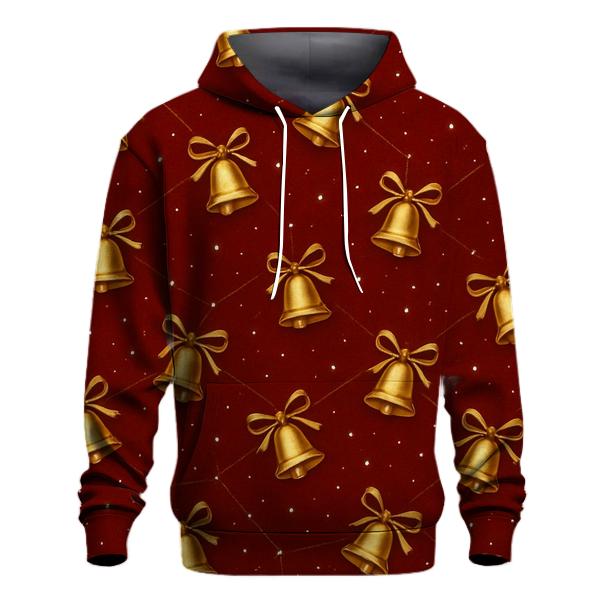 Golden Bell Constellation On Deep Red Field designer hoodies