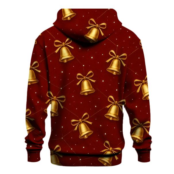 Golden Bell Constellation On Deep Red Field designer hoodies