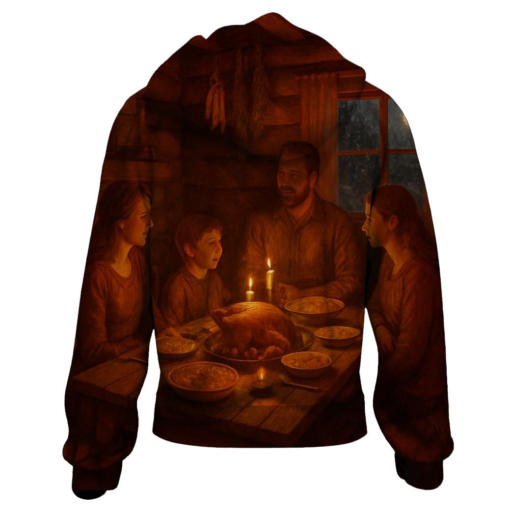 Cozy Cabin Gratitude Glow hoodies fashion