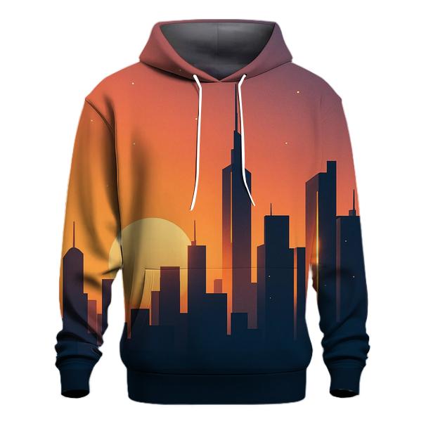 Skyline Echoes Of Gold heavyweight hoodies