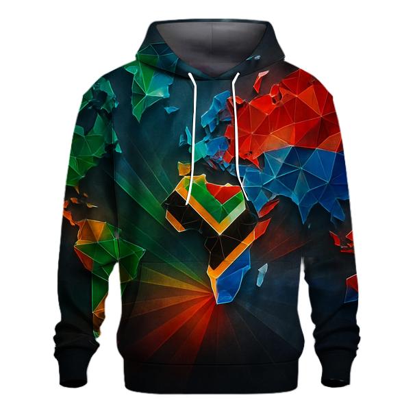 South African Prism Map Light pullover hoodies