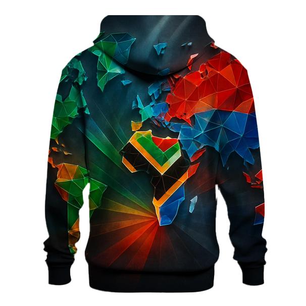 South African Prism Map Light pullover hoodies