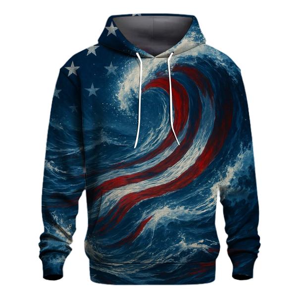 Ocean Currents Of Freedom zip-up hoodies
