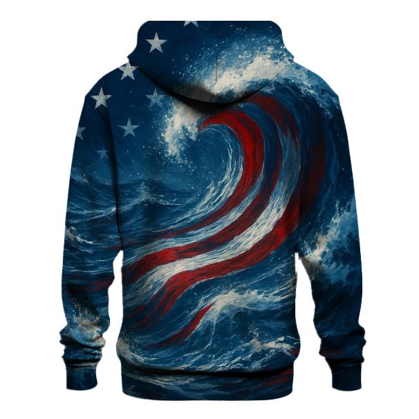 Ocean Currents Of Freedom zip-up hoodies