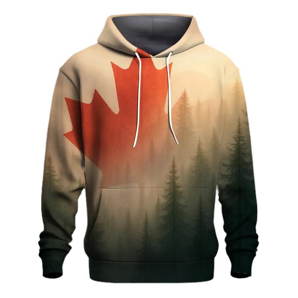 Canadian Forest Flag Mist hoodies fashion