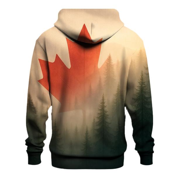Canadian Forest Flag Mist hoodies fashion