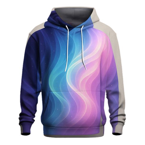 Celestial Tidal Gradient embroidered hoodies