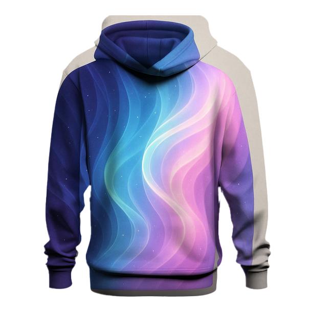 Celestial Tidal Gradient embroidered hoodies