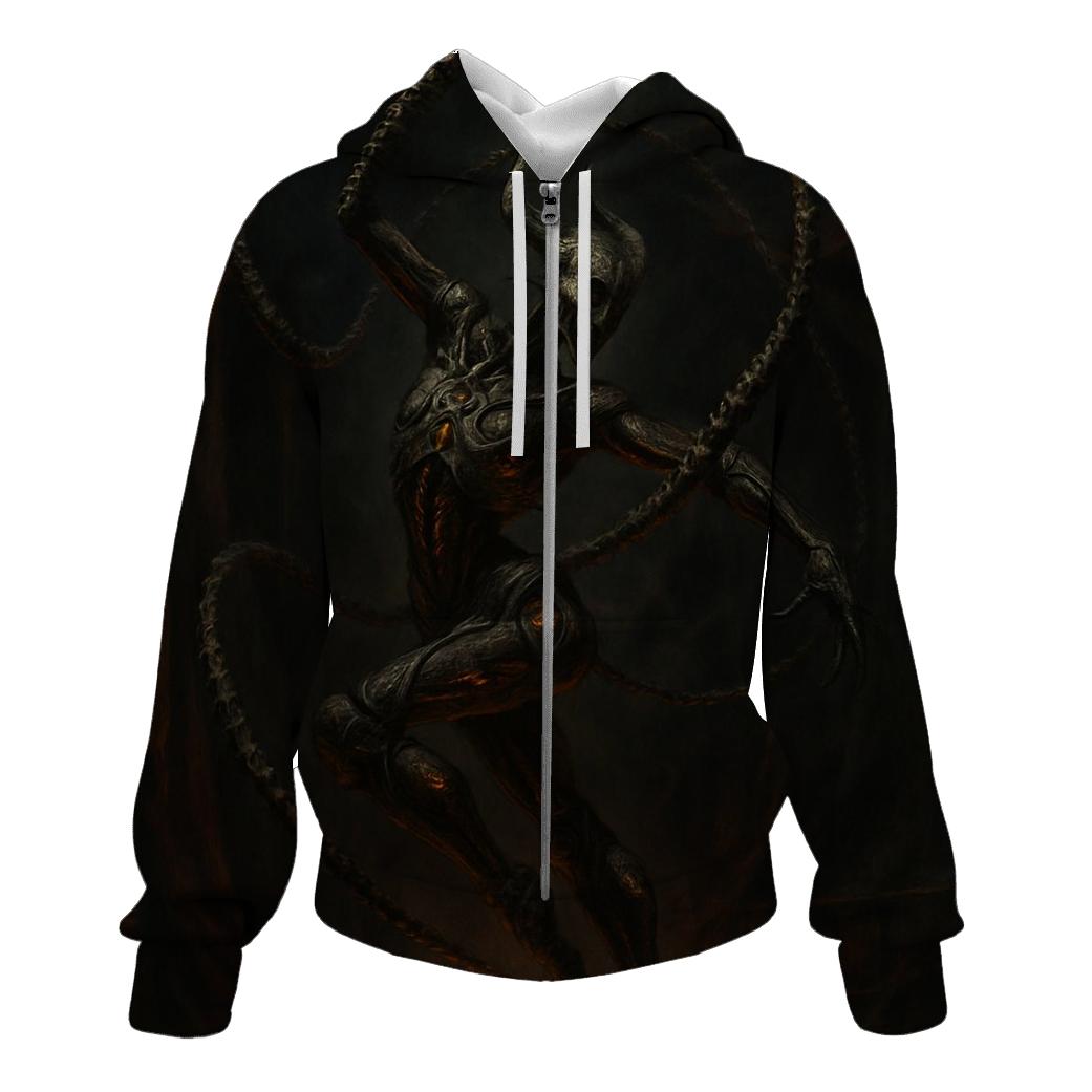 Dance Of The Infernal Marionette zip-up hoodies