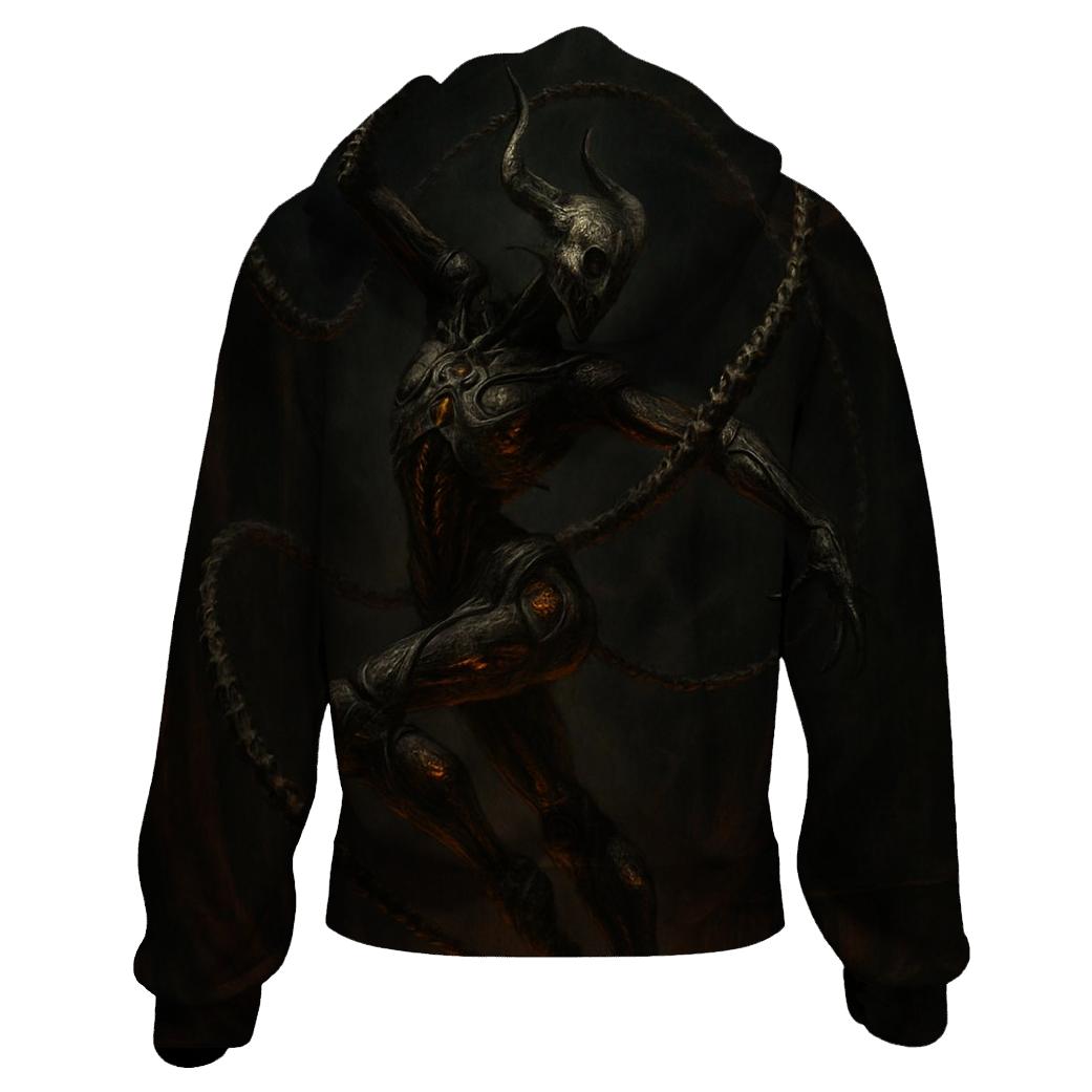 Dance Of The Infernal Marionette zip-up hoodies