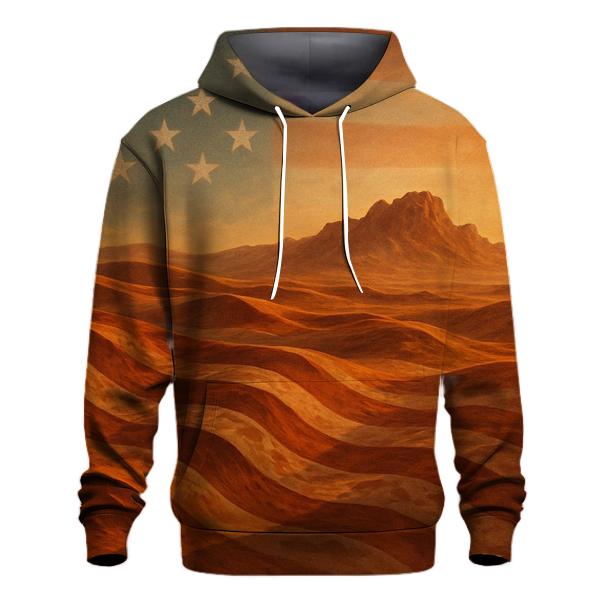 Desert Camo Stars And Stripes Mirage embroidered hoodies