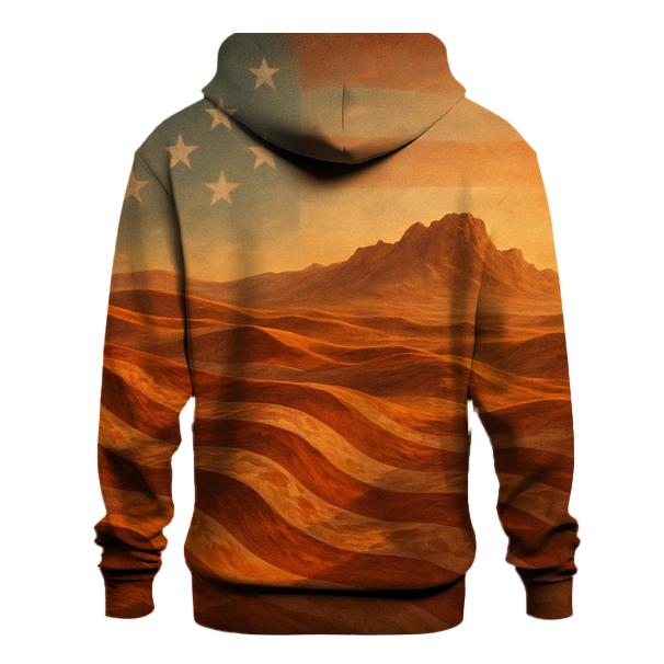 Desert Camo Stars And Stripes Mirage embroidered hoodies