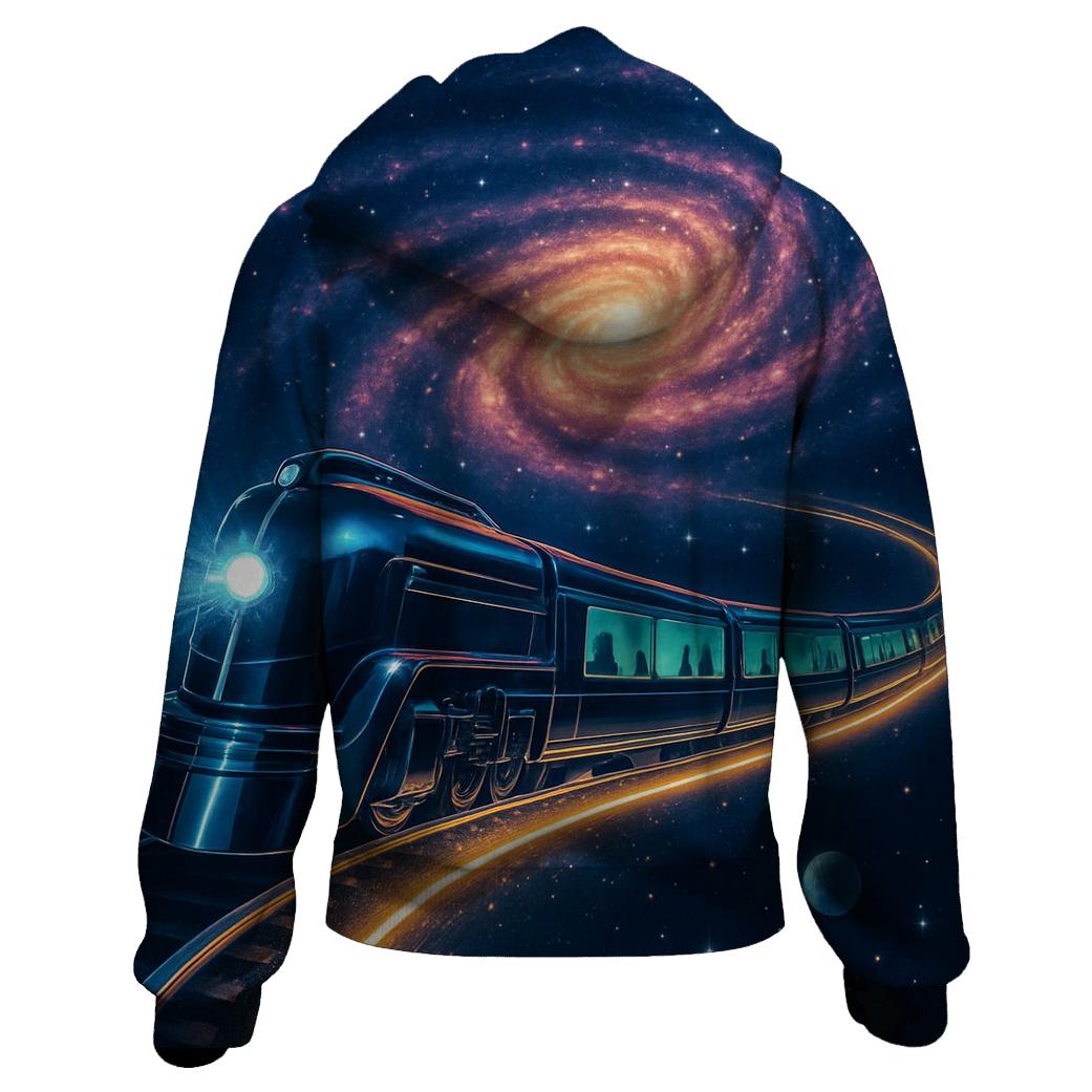 Lunar Train Through The Spiral heavyweight hoodies