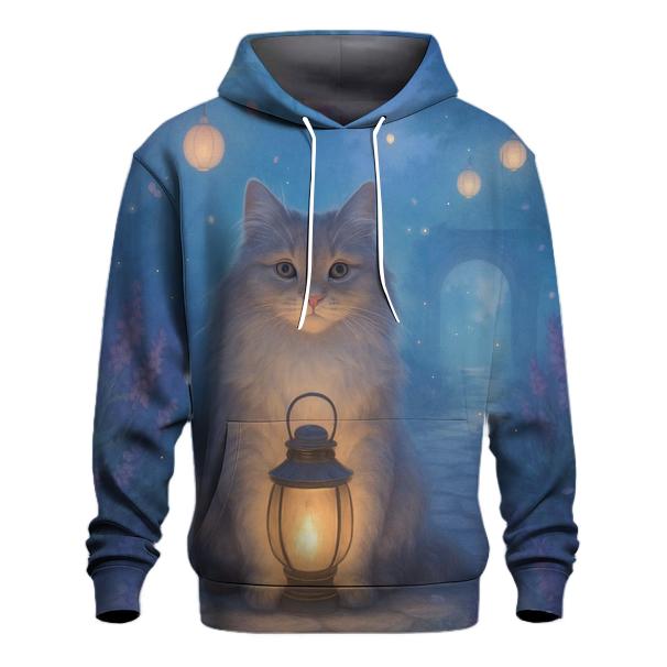 Lantern Garden Dream Cat pullover hoodies