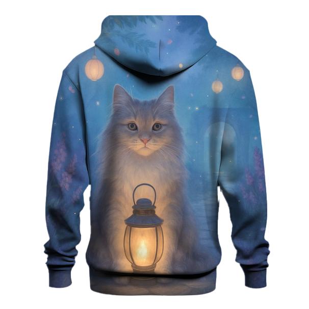 Lantern Garden Dream Cat pullover hoodies