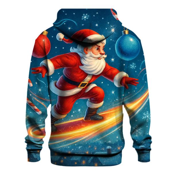 Midnight Santa Comet Ride embroidered hoodies