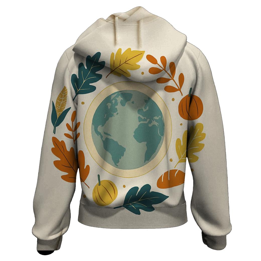 Thankful Leaves Around The World hoodie styles