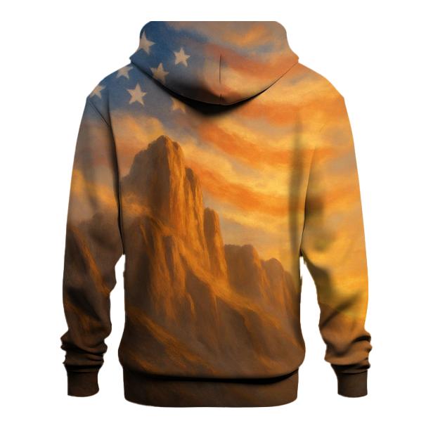 Mountain Ridge Banner Wind pullover hoodies