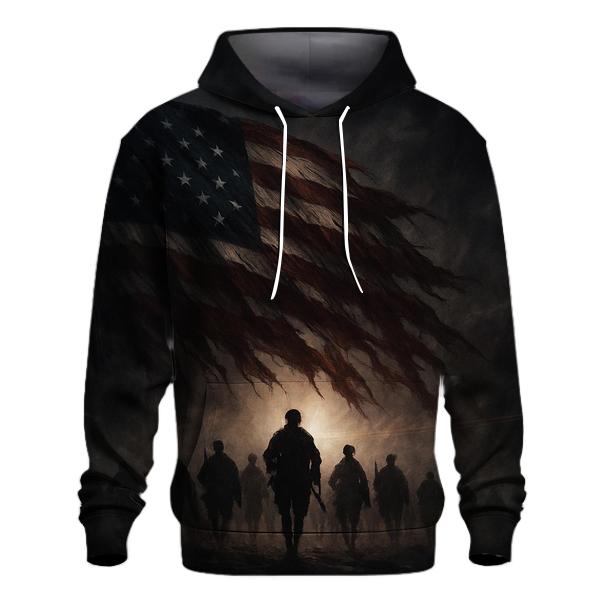 Rising From The Battlefield Smoke printed hoodies
