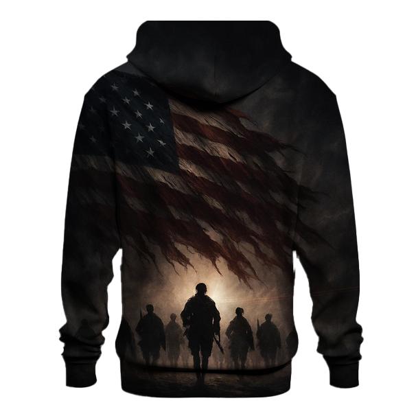 Rising From The Battlefield Smoke printed hoodies