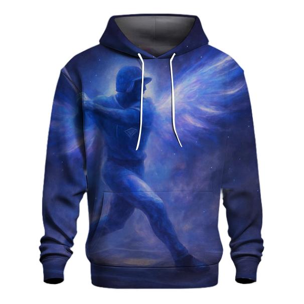 Nebula Winged Blue Jays Power Swing graphic hoodies
