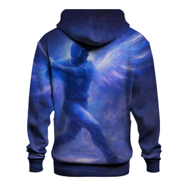 Nebula Winged Blue Jays Power Swing graphic hoodies