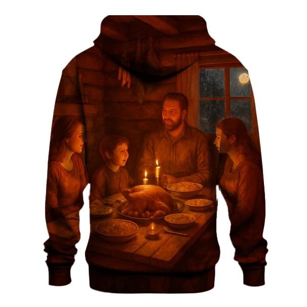 Cozy Cabin Gratitude Glow custom hoodies