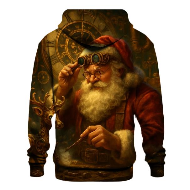 Steampunk Clockwork Santa Workshop hoodies fashion