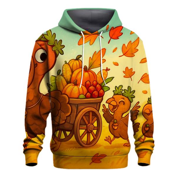Turkey Family Harvest Parade pullover hoodies
