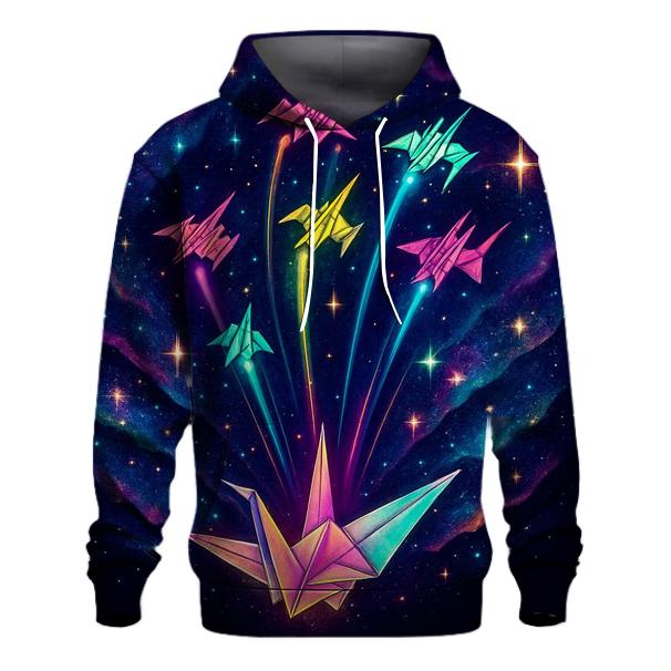 Starship Origami Flight graphic hoodies