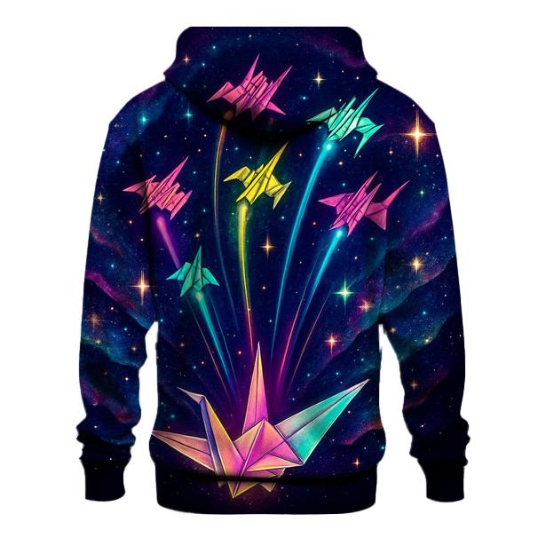 Starship Origami Flight graphic hoodies