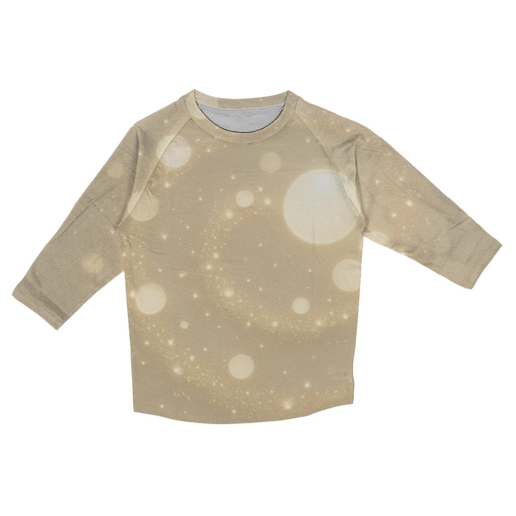 Champagne Orbit Pearls trendy 3/4 sleeve tops