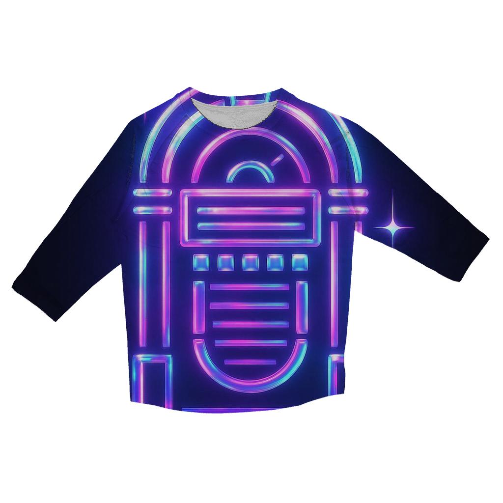 Neon Marquee Jukebox stylish quarter sleeve tops