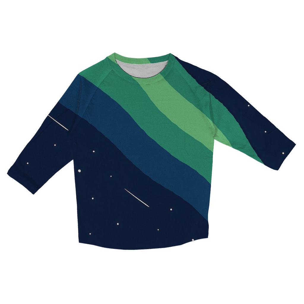 Aurora Curtain Traverse fashion 3/4 sleeve shirts