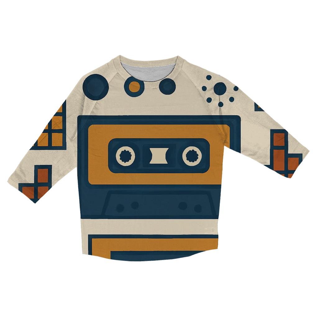 Vintage Hi Fi Soundwave Grid custom 3/4 sleeve shirts