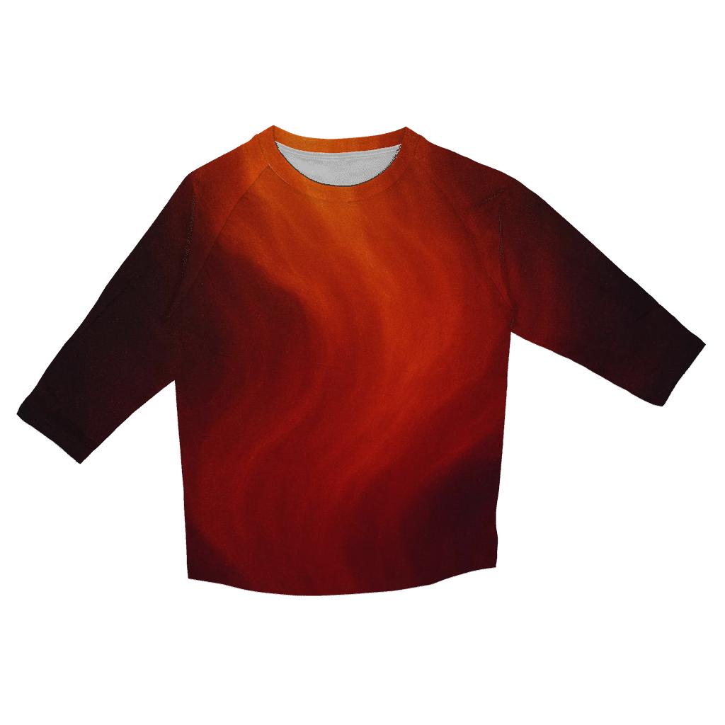 Molten Copper Cascade casual three quarter sleeve shirts