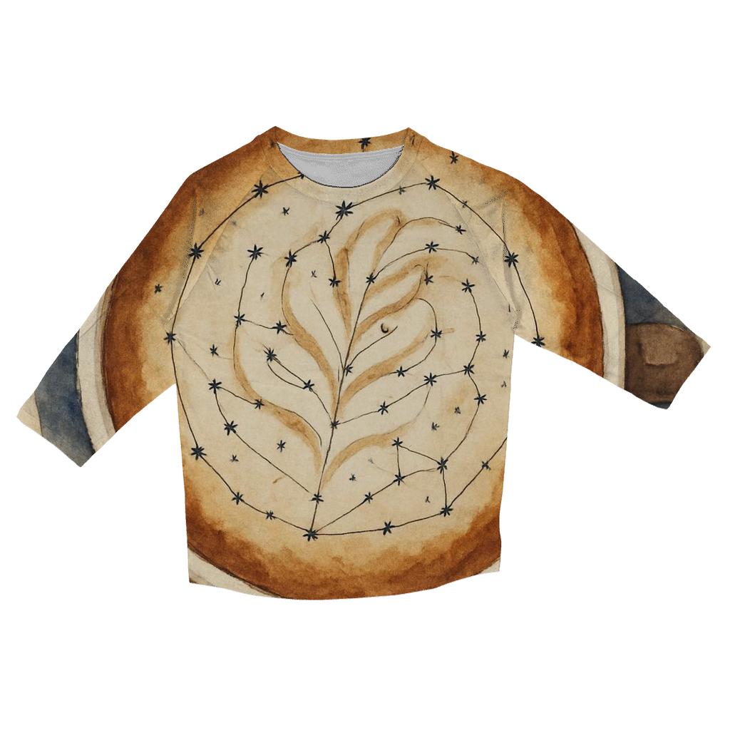 Latte Rosette Constellation stylish quarter sleeve tops