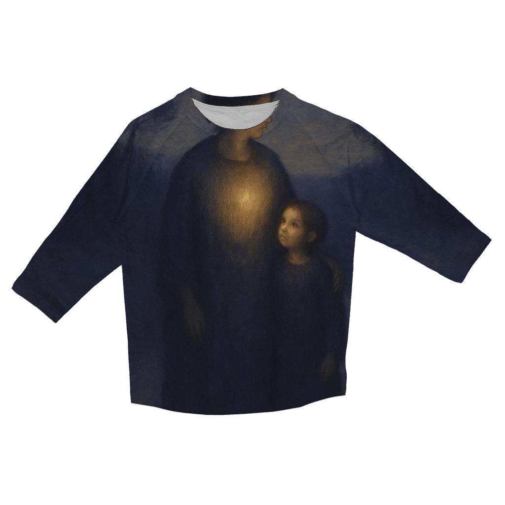 The Lantern Within A Mother Who Teaches Courage Without Demanding It personalized 3/4 sleeve tees
